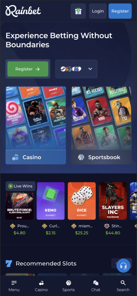 Rain Bet casinò