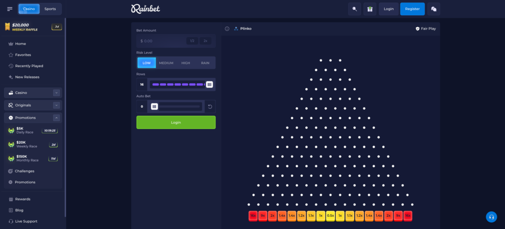Plinko rainbet