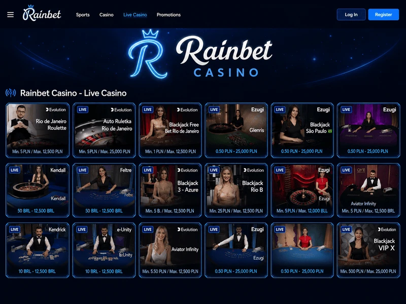 Rainbet Giochi live